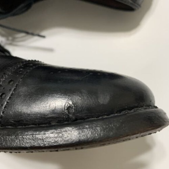 Allen Edmonds Sanford Oxfords Cap Toe Black Leather Men's Dress Shoes Size 9.5 D - Picture 10 of 12